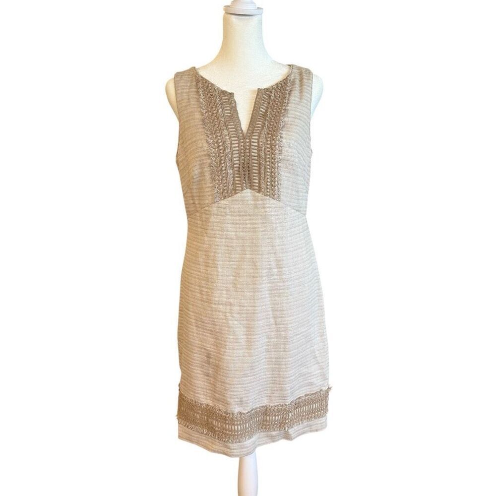 White House Black Market tweed shift dress size 6